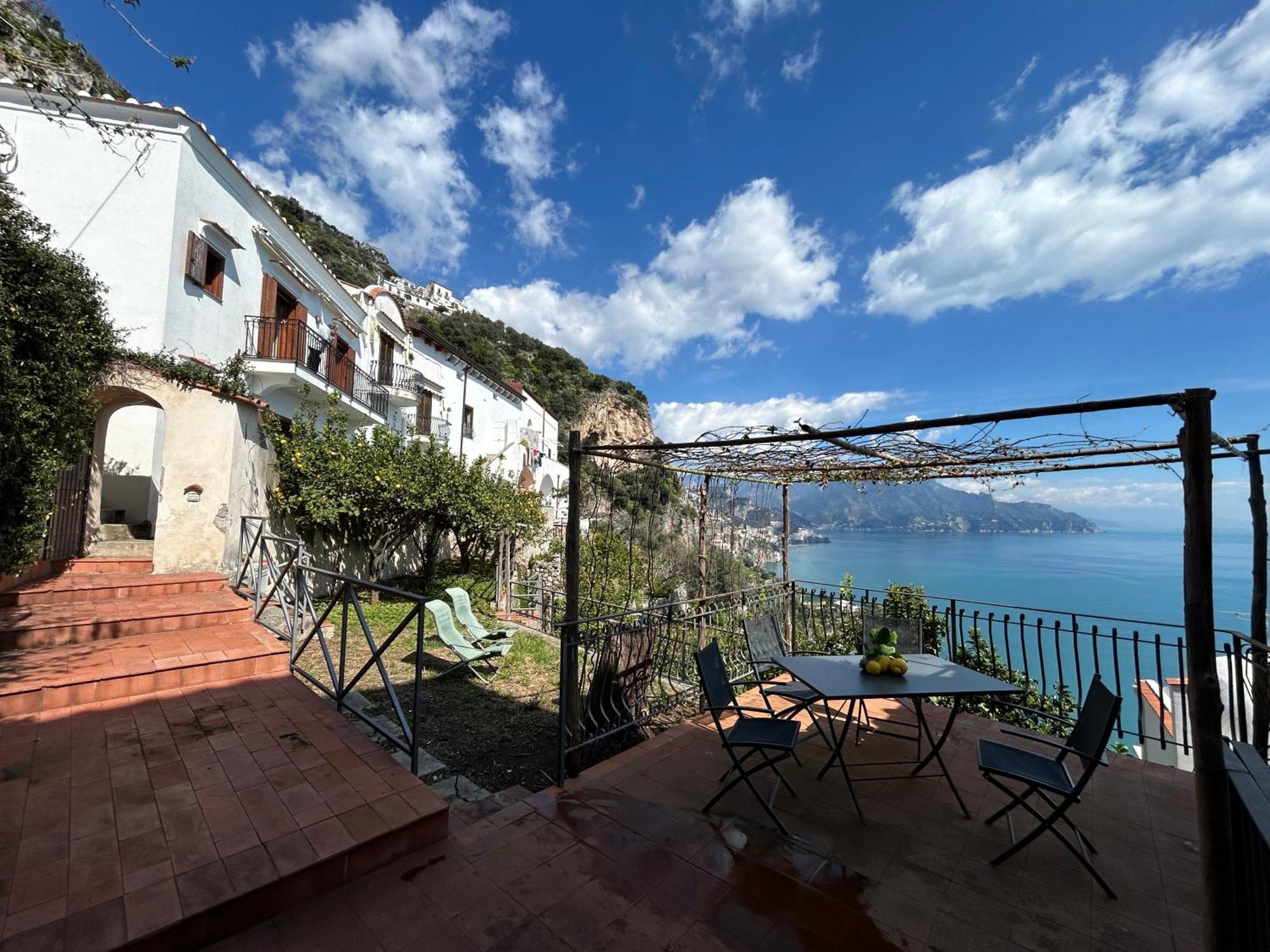 Amalfi 51 Con Vista Mare, Giardino E Terrazze Villa Conca dei Marini Exterior photo